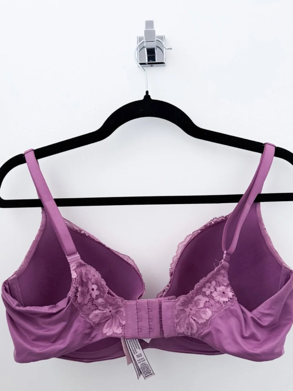 Victoria’s Secret Dream Angels Lace Bra 36DD Mauve Pink Floral Underwire - Picture 2 of 4